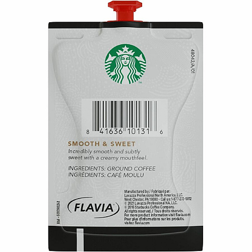 Starbucks Freshpack Blonde Espresso Roast Coffee Compatible with Flavia Barista - Blonde - Freshpack - Espresso - 72 / Carton (48042)