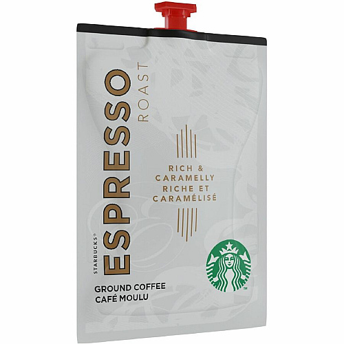 Starbucks Freshpack Espresso Roast Coffee Compatible with Flavia Barista - Freshpack - Espresso - 72 / Carton (48041)