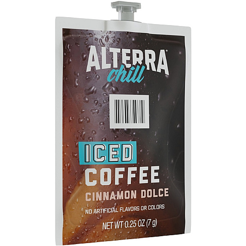 Alterra Freshpack Cinnamon Dolce Iced Coffee Compatible with Flavia Creation 300 with Chill Refresh Module, Flavia Creation 600 with Chill Module - Dark - Freshpack - 90 / Carton (48061)