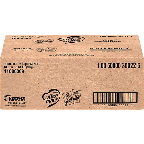 Coffee-mate Coffee mate Original Powdered Creamer Packets 0.01 lb (0.11 oz) - 1 Serving - 1000 / Carton (30022)