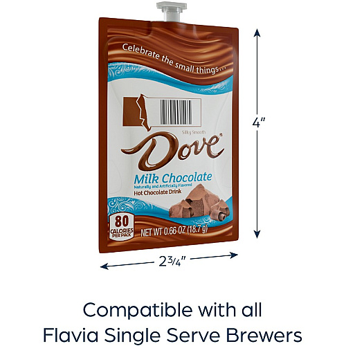 Dove&reg; Hot Chocolate Milk, 72 Freshpack Case Hot Chocolate - 72 / Carton (48000)