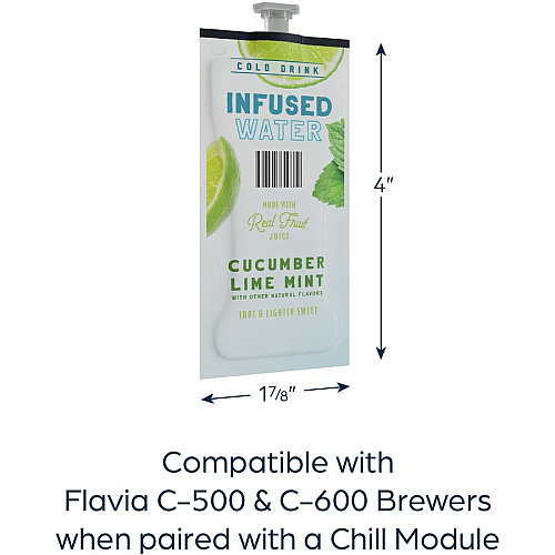 Flavia Cucumber Lime Mint Infused Water Freshpack Cucumber Lime Mint - 100 / Carton (48051)