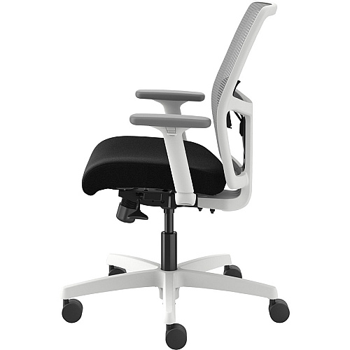 HON Ignition Low-back Task Chair Black Seat Color - Fog Back Color - Mesh Back Material - Designer White Frame Color - Low Back - 1 Each (I2Y1AHFC10DW)