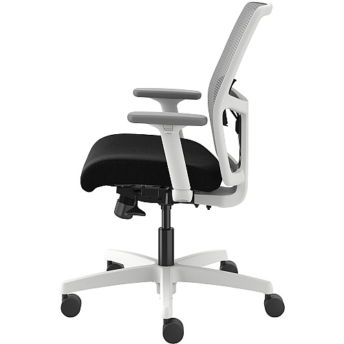 HON Ignition Low-back Task Chair Black Seat Color - Fog Back Color - Mesh Back Material - Designer White Frame Color - Low Back - 1 Each (I2Y1AHFC10DW)