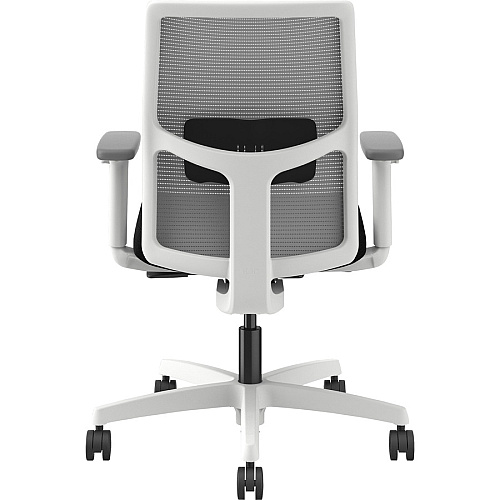 HON Ignition Low-back Task Chair Black Seat Color - Fog Back Color - Mesh Back Material - Designer White Frame Color - Low Back - 1 Each (I2Y1AHFC10DW)