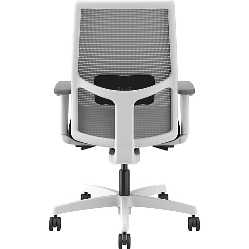 HON Ignition Mid-back Task Chair Black Seat Color - Fog Back Color - Mesh Back Material - Designer White Frame Color - Mid Back - 1 Each (I2Y2AHFC10DW)