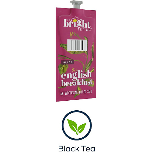 The Bright Tea Co. English Breakfast Black Tea Freshpack Compatible with Flavia Aroma, Flavia Creation 300, FLAVIA Creation 600 - Black Tea - 100 / Carton (48027)