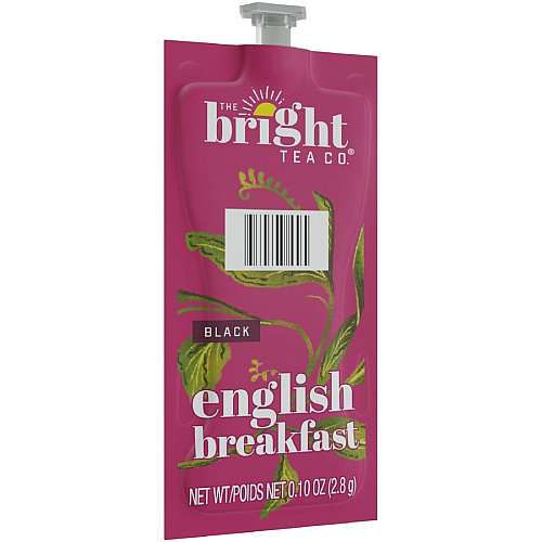 The Bright Tea Co. English Breakfast Black Tea Freshpack Compatible with Flavia Aroma, Flavia Creation 300, FLAVIA Creation 600 - Black Tea - 100 / Carton (48027)