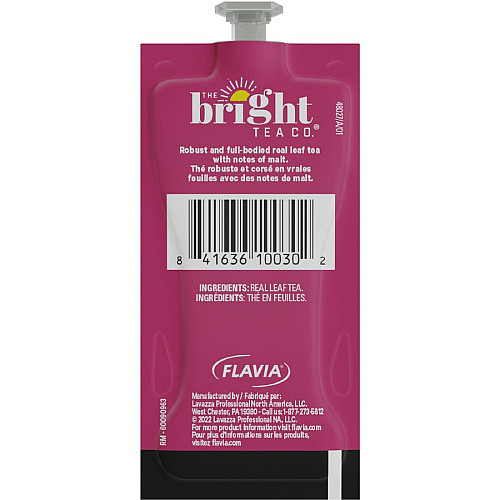 The Bright Tea Co. English Breakfast Black Tea Freshpack Compatible with Flavia Aroma, Flavia Creation 300, FLAVIA Creation 600 - Black Tea - 100 / Carton (48027)