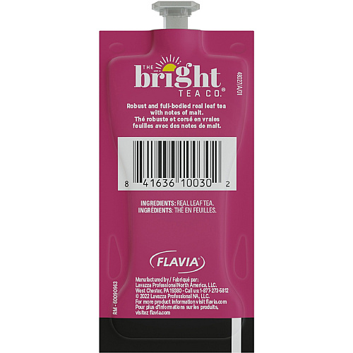 The Bright Tea Co. English Breakfast Black Tea Freshpack Compatible with Flavia Aroma, Flavia Creation 300, FLAVIA Creation 600 - Black Tea - 100 / Carton (48027)