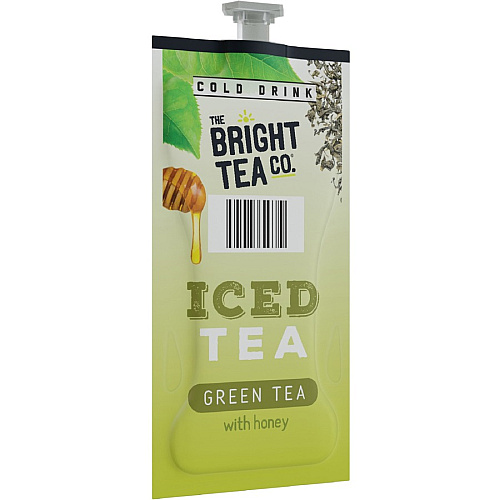The Bright Tea Co. Iced with Honey Green Tea Freshpack Compatible with Flavia Creation 300 with Chill Refresh Module, Flavia Creation 600 with Chill Module - Green Tea - 100 / Carton (48049)