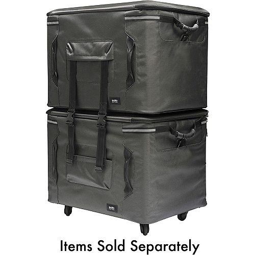 Solo PRO TRANSPORTER 128 Roller Travel/Luggage Bottom Case- Box 1 of 2 - Black Bump Resistant - 20.5" Height x 26" Width x 18.8" Depth - 33.81 gal Volume Capacity - 1 Each (SSC11110)