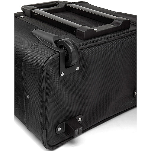 bugatti Travel/Luggage Case for 17.3" Notebook - Black Polyester Body - Telescoping Handle, Handle - 17.3" Height x 18.3" Width x 11" Depth - 1 Each (BZCW1645BK)