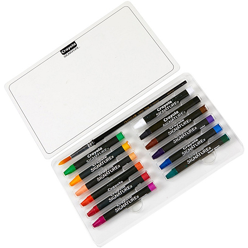 Crayola Signature Premium Watercolor Crayons Assorted - 12 / Pack (533500)