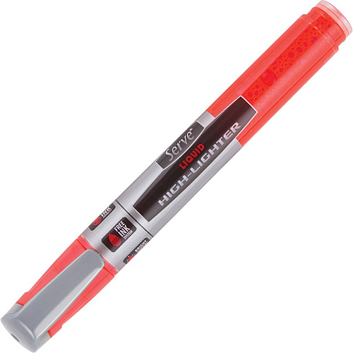 Serve Jumbo Liquid Highlighters Chisel Marker Point - Fluorescent Assorted Ink - Pigment-based, Liquid - 4 / Set (LKTFB4KRPA)