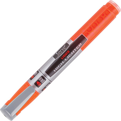 Serve Jumbo Liquid Highlighters Chisel Marker Point - Fluorescent Assorted Ink - Pigment-based, Liquid - 4 / Set (LKTFB4KRPA)
