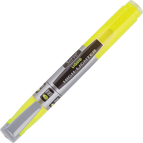 Serve Jumbo Liquid Highlighters Chisel Marker Point - Fluorescent Assorted Ink - Pigment-based, Liquid - 4 / Set (LKTFB4KRPA)