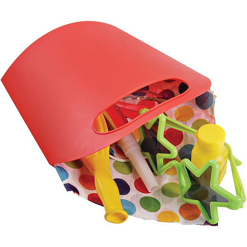 Deflecto Antimicrobial Kids Mini Tote External Dimensions: 8" Width x 5.4" Depth x 2" Height - Plastic - Red - For Art Supplies, Crayon - 1 Each (39501RED)