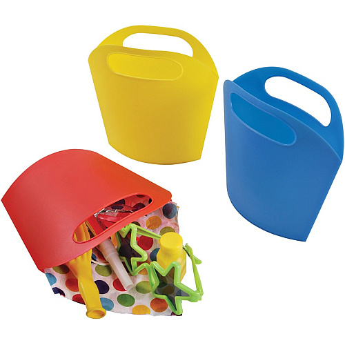 Deflecto Antimicrobial Kids Mini Tote Yellow External Dimensions: 8" Width x 5.4" Depth x 2" Height - Plastic - Yellow - For Art Supplies, Crayon - 1 Each (39501YEL)