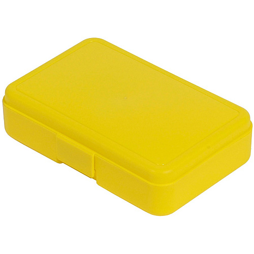 Deflecto Antimicrobial Pencil Box Yellow External Dimensions: 5.4" Width x 8" Depth x 2" Height - Snap Closure - Plastic - Yellow - For Pencil, Marker, Supplies (39504YEL)