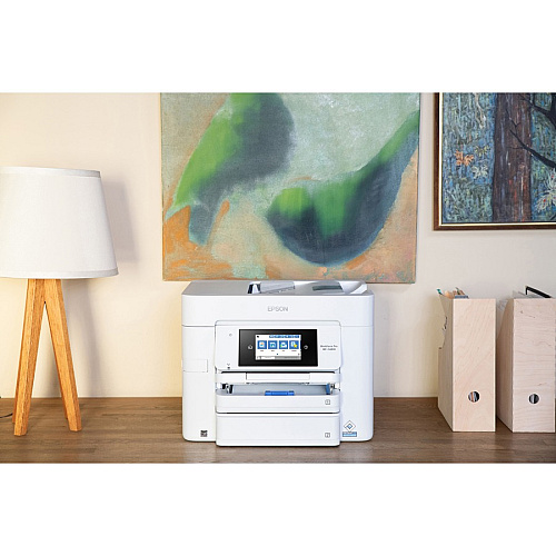 Epson WorkForce Pro WF-C4810 Inkjet Multifunction Printer - Color Copier/Fax/Printer/Scanner - Automatic Duplex Print - Color Scanner - 1200 dpi Optical Scan - Color Fax - Wireless LAN - For Plain Paper Print - 1 Each (C11CJ05205)