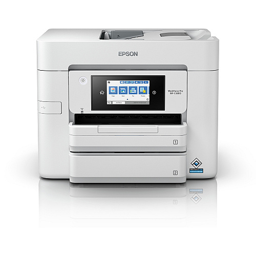Epson WorkForce Pro WF-C4810 Inkjet Multifunction Printer - Color Copier/Fax/Printer/Scanner - Automatic Duplex Print - Color Scanner - 1200 dpi Optical Scan - Color Fax - Wireless LAN - For Plain Paper Print - 1 Each (C11CJ05205)