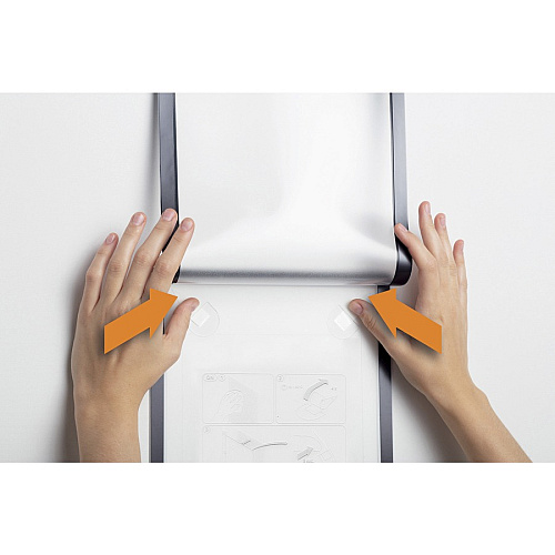 DURABLE DuraFrame Wallpaper 8.50" x 11" Frame Size - Wall Mountable - Horizontal, Vertical - Sturdy, Anti-glare - White - 1 Each (400523)