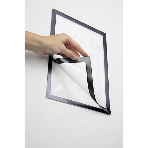 DURABLE DuraFrame Wallpaper 8.50" x 11" Frame Size - Wall Mountable - Horizontal, Vertical - Sturdy, Anti-glare - White - 1 Each (400523)