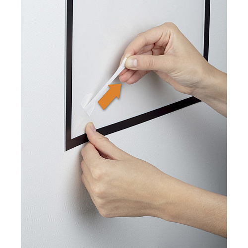 DURABLE DuraFrame Wallpaper 8.50" x 11" Frame Size - Wall Mountable - Horizontal, Vertical - Sturdy, Anti-glare - White - 1 Each (400523)