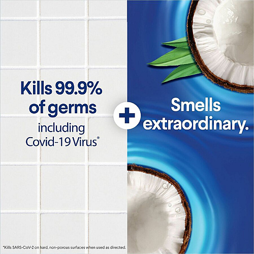 Clorox Scentiva Wipes, Bleach Free Cleaning Wipes Ready-To-Use - Coconut & Water Lily Scent - Bleach-free, Disinfectant, Deodorize - White - 75/Tub - 1 Each (60037)