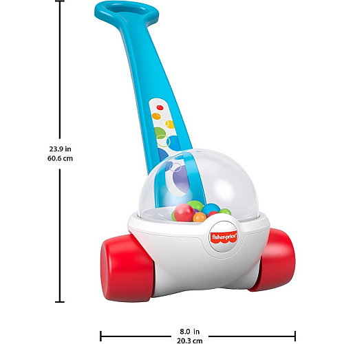 Fisher-Price Classic Corn Popper Push Toy - 1-3 Year - Blue (HBT55)