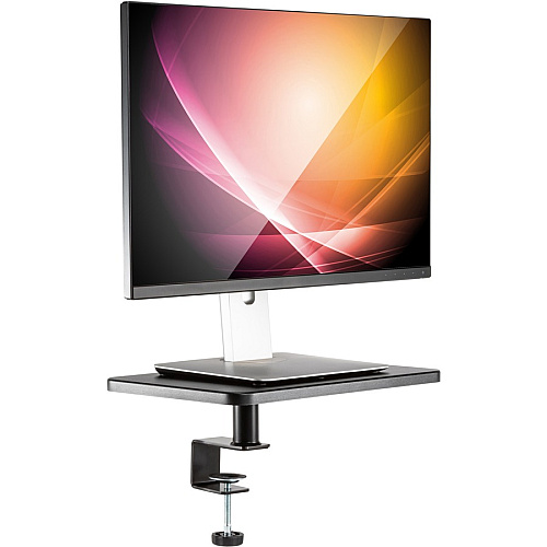 Allsop Ascend Monitor Stand 30 lb Load Capacity - 5.75" Height x 15" Width x 9.25" Depth - Desk, Freestanding - Metal, Wood - 2/Set (32457)