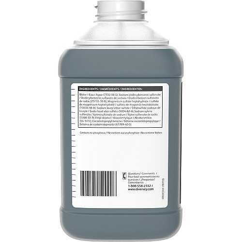 Diversey Suma Pan-Clean D1.5 Concentrate - 84.5 fl oz (2.6 quart) - Floral Scent - Non-corrosive, Long Lasting - Blue Bottle - 2 / Carton (100839776)