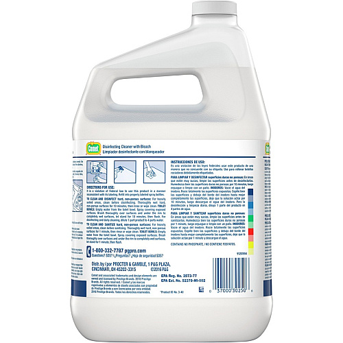 Comet Disinfecting Cleaner With Bleach Concentrate - 128 fl oz (4 quart) - Heavy Duty, Non-abrasive - Clear - 3 / Carton (30250)