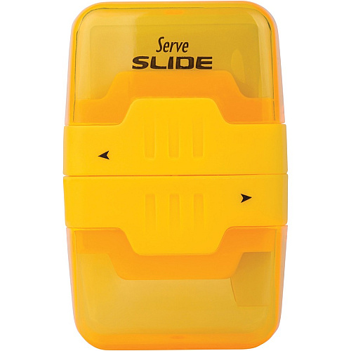 Serve Slide Eraser & Sharpener Plastic - Multicolor - 1 Each (SLIDE9KTKR)