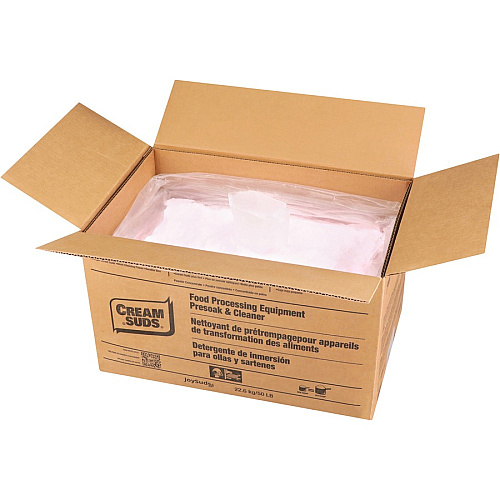 JoySuds Cream Suds Food Equipment Cleaner Concentrate - 800 oz (50 lb) - Brown - 1 / Carton (43612)