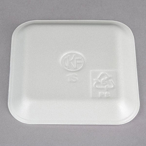 SEPG Genpak Supermarket Meat Trays Food, Meat - White - Foam Body - 1000 / Carton (068004)