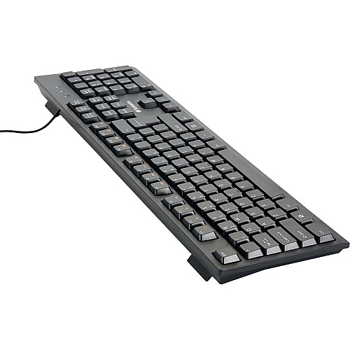 Verbatim Wired Keyboard and Mouse USB Cable Keyboard - USB Mouse - 1000 dpi - Multimedia Hot Key(s) - Symmetrical - Compatible with Linux, Windows, ChromeOS, Mac, PC, Mac OS - 1 Each (70734)