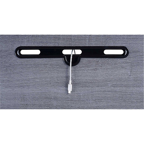 Lorell Height-adjustable Mobile Desk Weathered Charcoal Laminate Top - Powder Coated Base - Height Adjustable - 30" to 43.63" Adjustment - 43" Height x 26.63" Width x 19.13" Depth - Assembly Required - 1 Each (LLR84837)