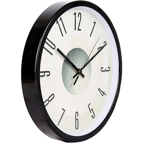 Victory Light Heavy-duty Silent Wall Clock Black, Gray Case - Plastic (TC15071FE)