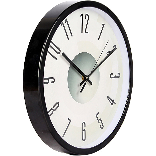 Victory Light Heavy-duty Silent Wall Clock Black, Gray Case - Plastic (TC15071FE)