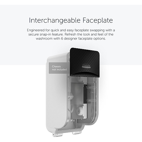 Kimberly-Clark Professional ICON Standard Roll Vertical Toilet Paper Dispenser Faceplate 4.3" x 6" x 1.5" - 1 Each (58781)