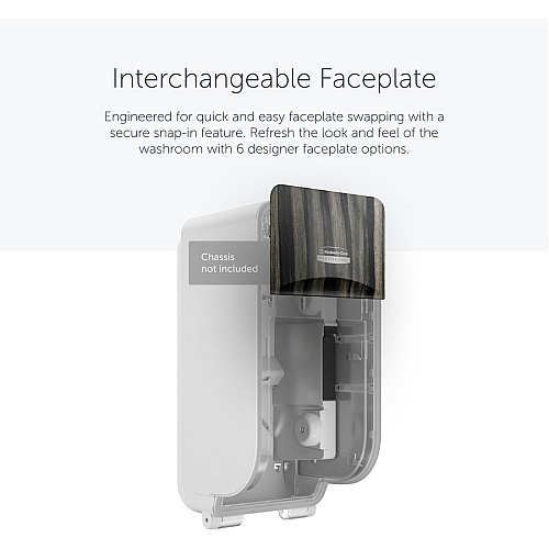 Kimberly-Clark Professional ICON Standard Roll Vertical Toilet Paper Dispenser Faceplate 4.3" x 6" x 1.5" - 1 Each (58831)