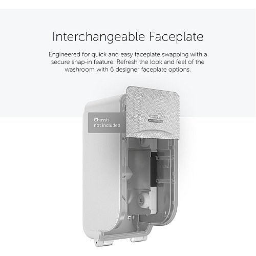 Kimberly-Clark Professional ICON Standard Roll Vertical Toilet Paper Dispenser Faceplate 4.3" x 6" x 1.5" - 1 Each (58761)
