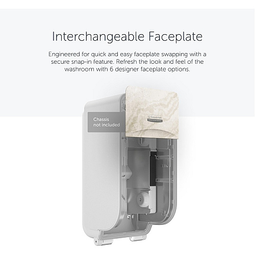 Kimberly-Clark Professional ICON Standard Roll Vertical Toilet Paper Dispenser Faceplate 4.3" x 6" x 1.5" - 1 Each (58791)