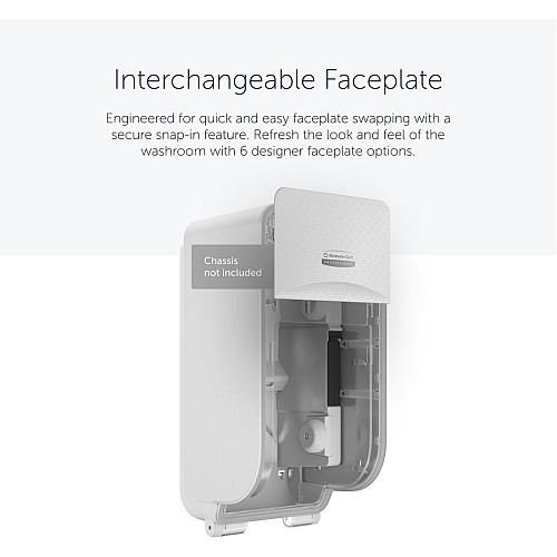 Kimberly-Clark Professional ICON Standard Roll Vertical Toilet Paper Dispenser Faceplate 4.3" x 6" x 1.5" - 1 Each (58771)