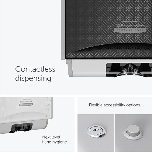 Kimberly-Clark Professional ICON Electronic Skin Care Dispenser Automatic - Touch-free, Hygienic, Refillable, Key Lock, Push Button, Locking Mechanism - Cherry Blossom - 1 Each (58734)