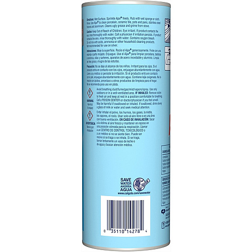 AJAX Oxygen Bleach Cleanser 21 oz (1.31 lb) - Pleasant Scent - Heavy Duty - Blue - 24 / Carton (214278CT)