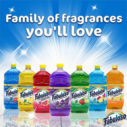 Fabuloso&reg; All-Purpose Cleaner, Lavender Scent, 56 oz. Bottle, 6 Bottles 56 fl oz (1.8 quart) - Lavender Scent - Rinse-free, Residue-free, Long Lasting, Easy to Use - Purple Bottle - 6 / Carton (153041CT)