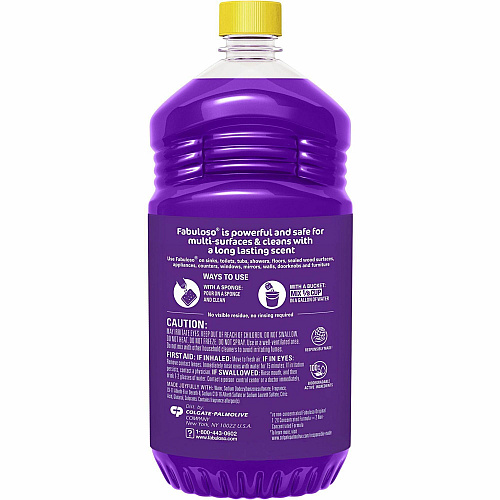 Fabuloso&reg; All-Purpose Cleaner, Lavender Scent, 56 oz. Bottle, 6 Bottles 56 fl oz (1.8 quart) - Lavender Scent - Rinse-free, Residue-free, Long Lasting, Easy to Use - Purple Bottle - 6 / Carton (153041CT)